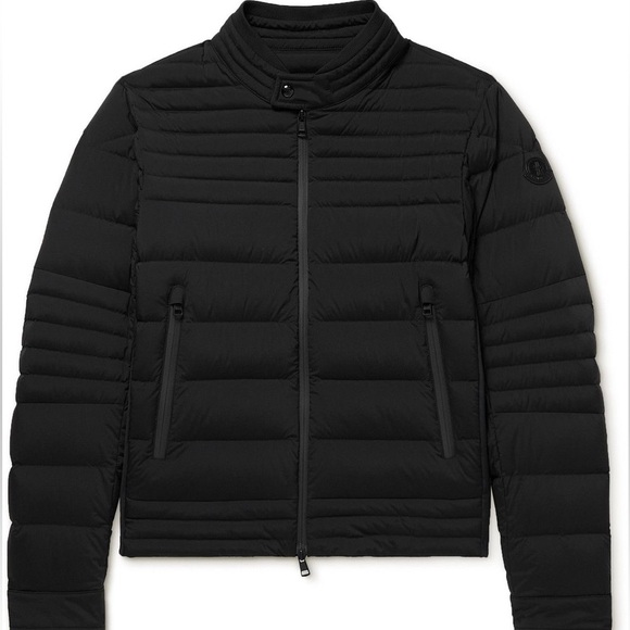 Moncler Other - Moncler Pires Logo Appliquéd Quilted Shell Down Biker Jacket Black size 4